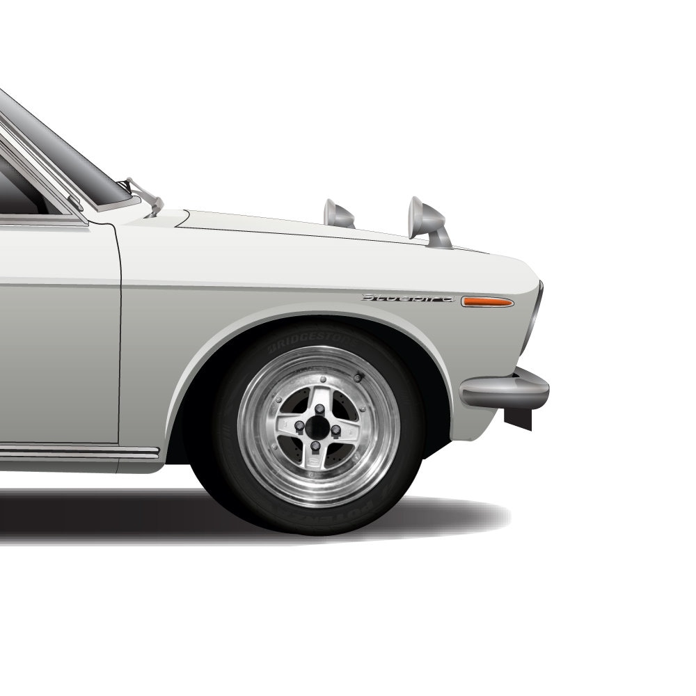 Datsun Bluebird 510 左向き Datsun Bluebird 510 左向き Datsun Bluebird 510 左向き Datsun