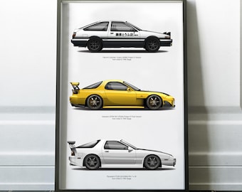 プロジェクトD 匠 スプリンタートレノ AE86、ケイスケ RX7 FD3S