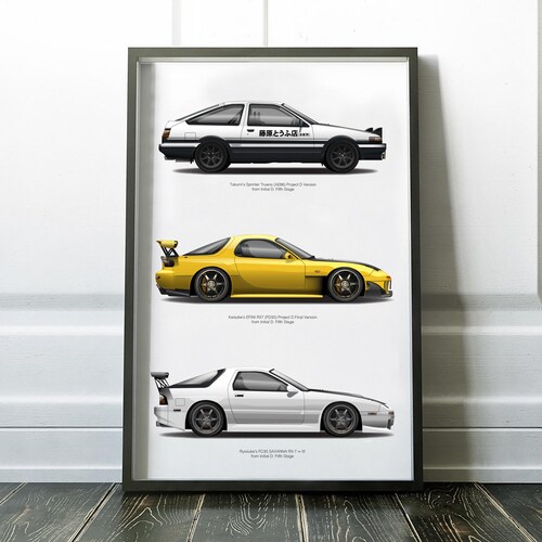 Project D Takumi Sprinter Trueno AE86, Keisuke RX7 FD3S, Ryosuke