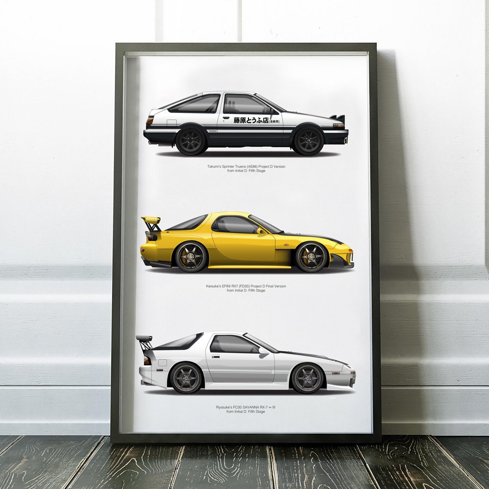 プロジェクトD 匠 スプリンタートレノ AE86、ケイスケ RX7 FD3S