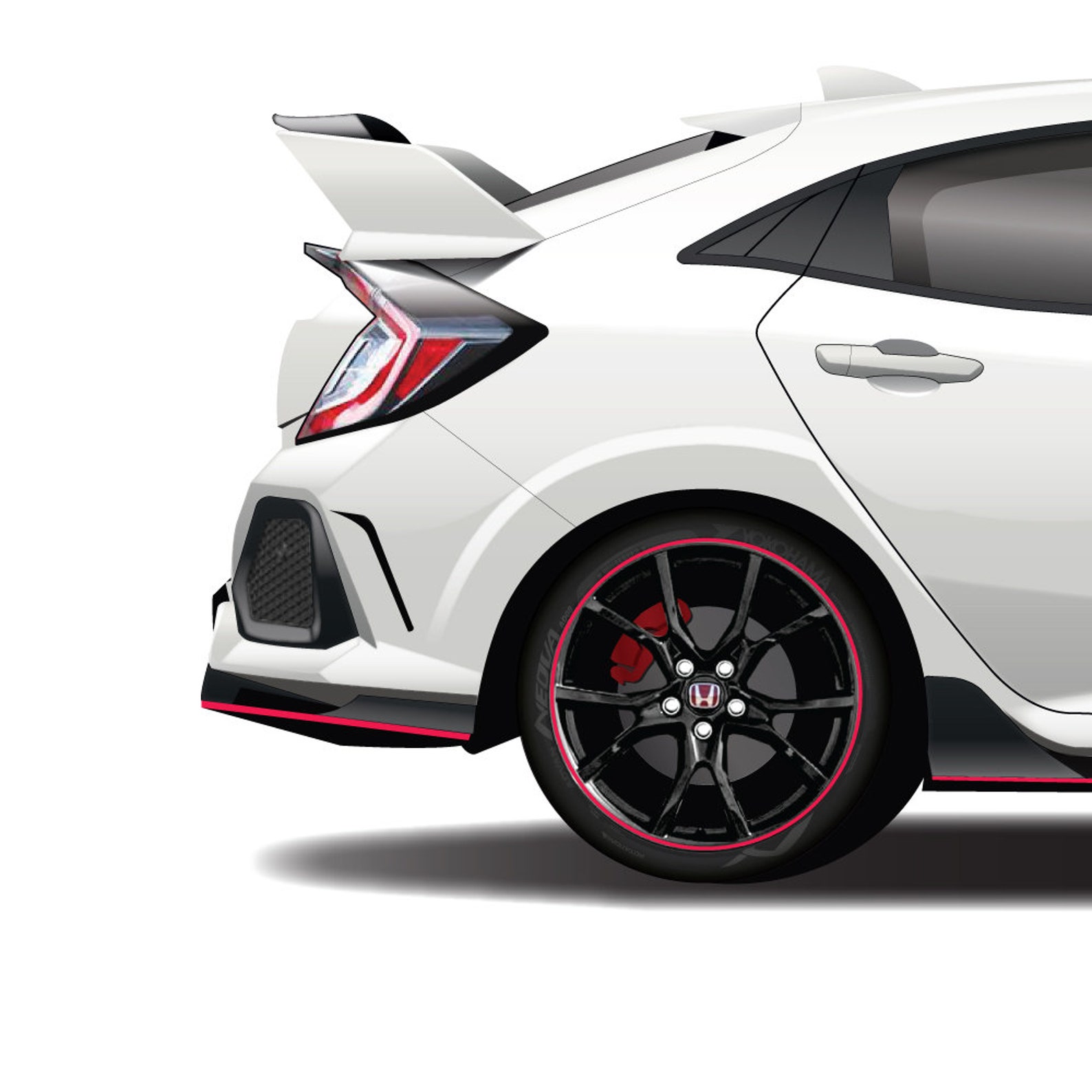 Civic Type R Generation Print Type R EK9 EP3 FN2R FD2R - Etsy