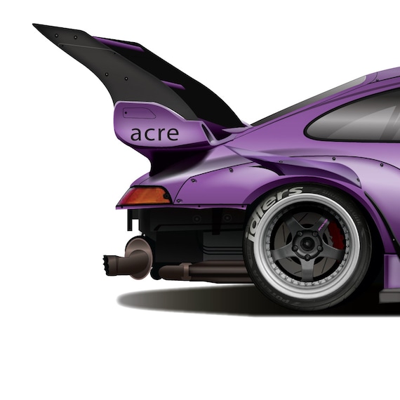 RWB Rotana 993 Print: Akira Nakai German Sportscar Art - Etsy