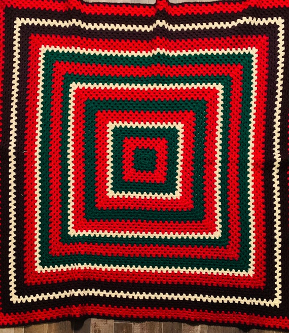 Vintage Afghan 49 x 49"
