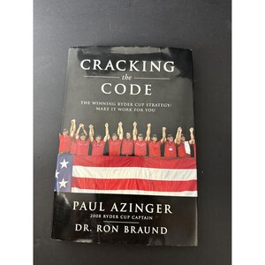 Cracking The Code By Paul Azinger & Dr. Ron Braund Hardcover Book Signed