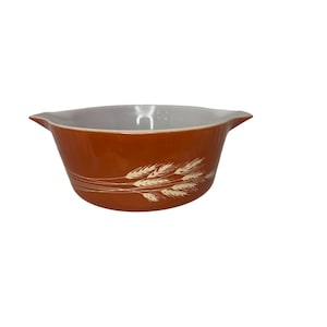 Vintage Pyrex Casserole Dish Autumn Harvest