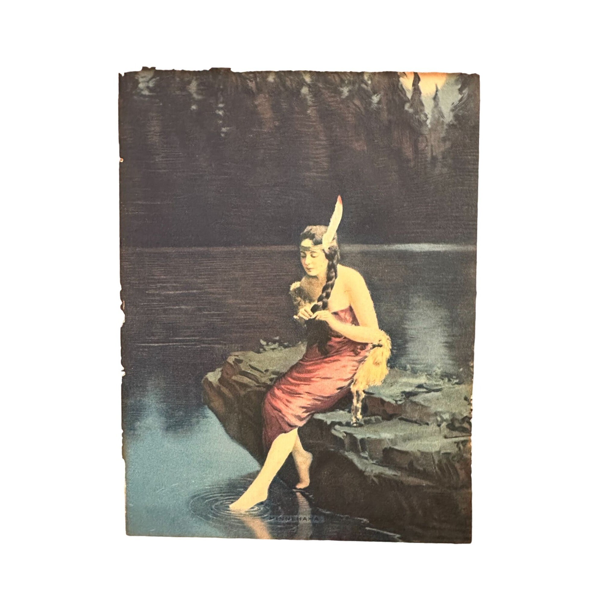 アンティーク ミネハハ ネイティブアメリカン インディアン 乙女 女性