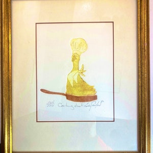 1982 Larry Crawford ‘Cooking Duck’ Limited Edition Signed Etching, unframed 164/200