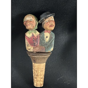 Vtg Hand Anri Italian Motion Wine cork Necks raise with Lever Works