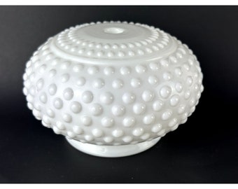 VTG Milk Glass Hob Nail Light Cover Lamp Shade