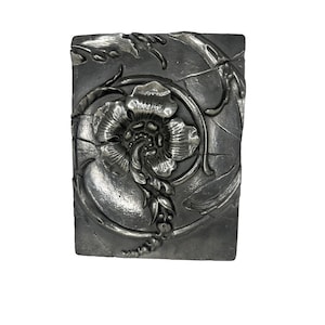 Sid Dickens Memory Block Tile Metal Plaster Alchemy Metal Floral Retired Rare