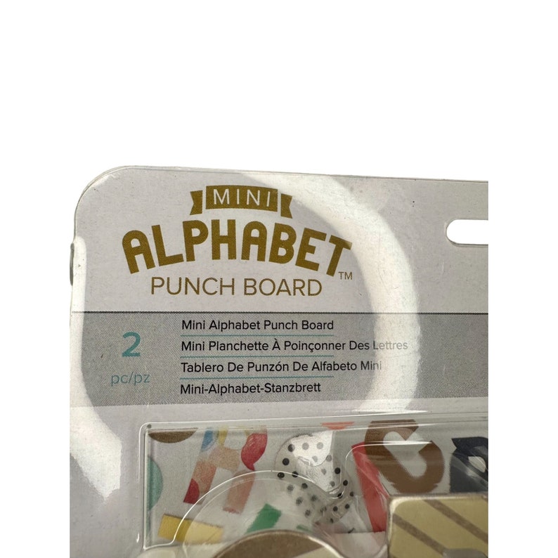 We R Memory Keepers Mini Alphabet Punch Board American Crafts NIB Etsy