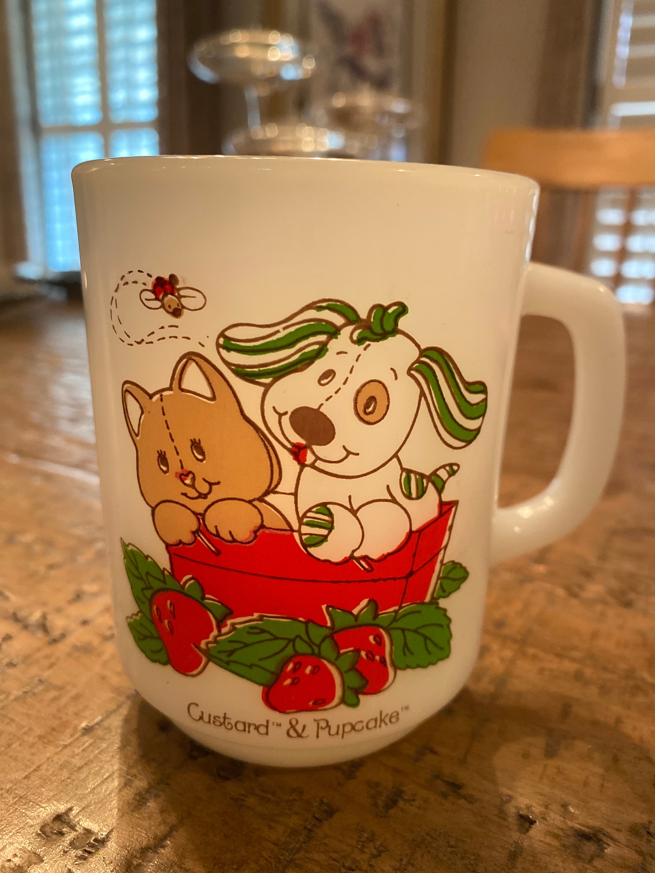 Custard Pupcake Vintage Set of 2 Mugs Etsy India