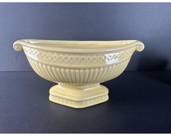 Vaso per composta in ceramica color giallo senape vintage Aladdin, anni '50