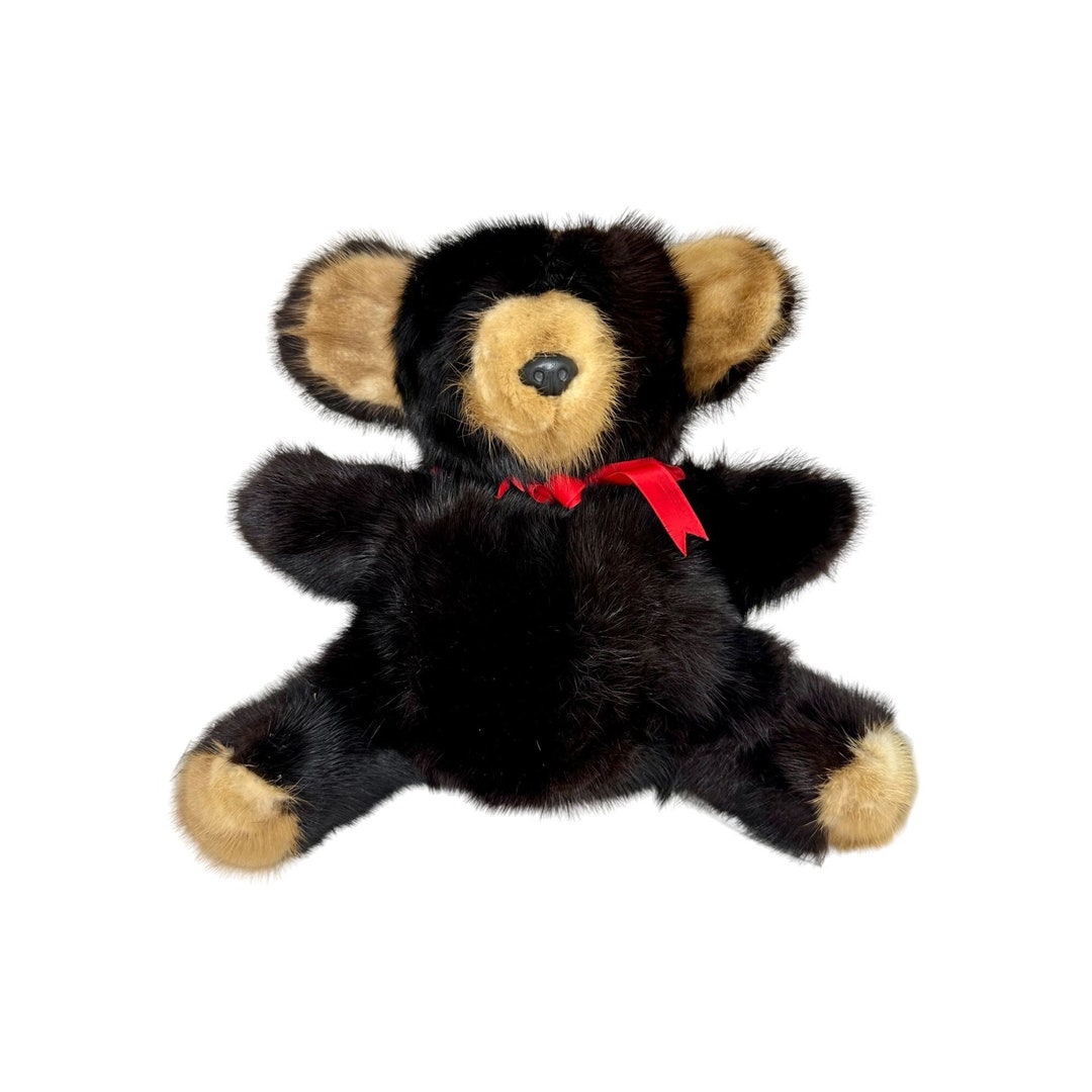 Vintage Genuine Mink Teddy Bear Luxury Plush Rare Bear No Tag Etsy