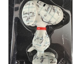 Dept 56 Snoopy By Design Brainy Beagle Figurine 2013 Math Graph Paper Porcelain Collectible Peanuts Dog