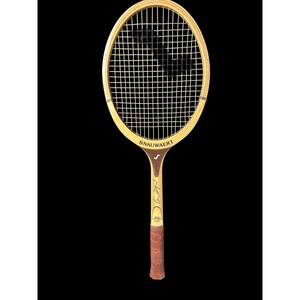 Snauwaert Brian Gottfried Flex Vintage Wooden Tennis Racquet Crafted In Belgium