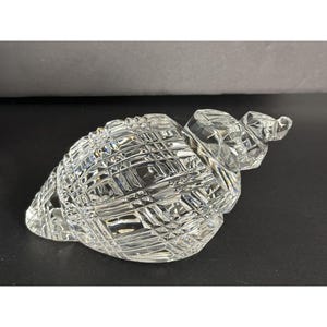 Waterford Crystal Conch Shell Figur aufwendig geschliffenes Glas Decor Display Piece