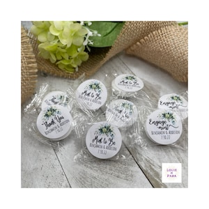 Mint to Be wedding favor stickers/ Mint favor stickers/ Custom wedding favor stickers/ Mint candy labels/ Personalized favor/ Greenery