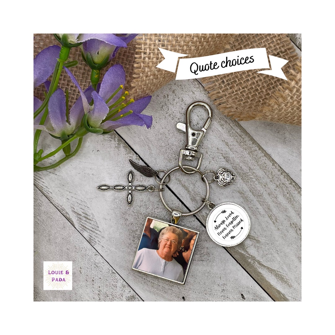Memorial Photo Keychain/ Photo Keychain/ Christmas Gift/ Mother’s Day ...