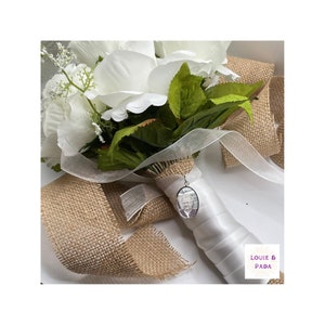 Memorial Bouquet Charm/ Bridal Bouquet Charm/ Photo Bouquet Charm/ Custom Bouquet Charm/ Bridal Shower Gift/ Remembrance Charm