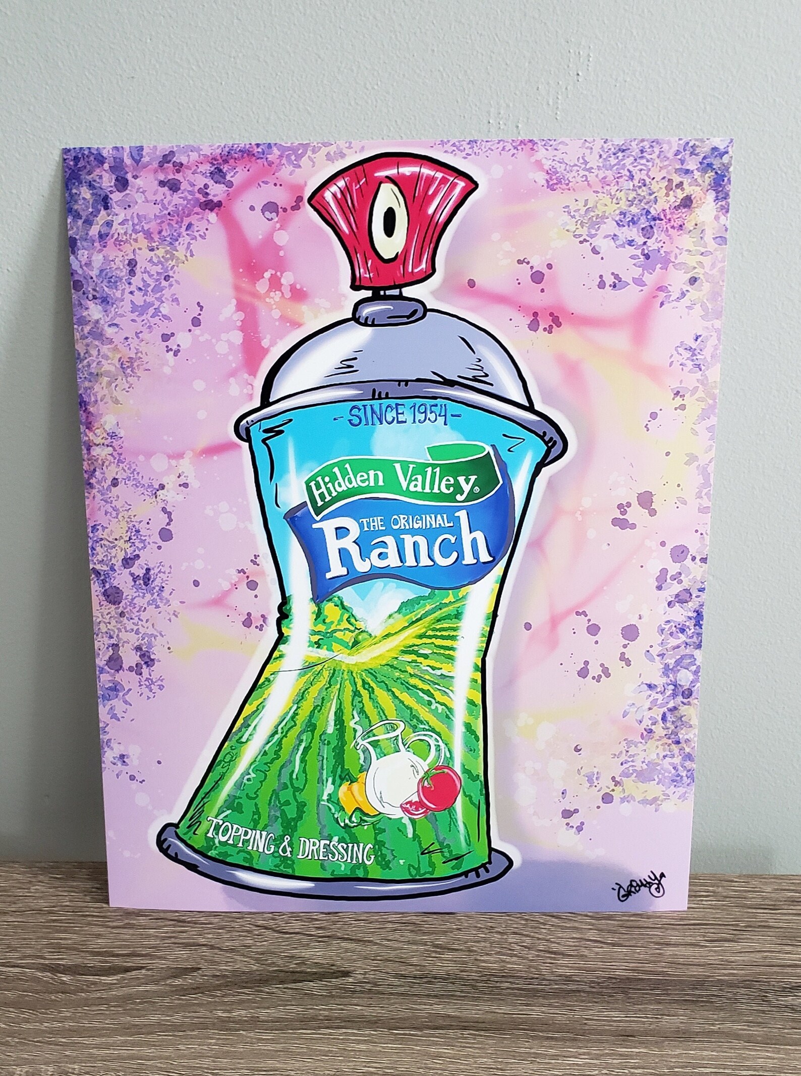 Limited Edition Spray Can Series Ranch 8 X 10 Art Print Etsy