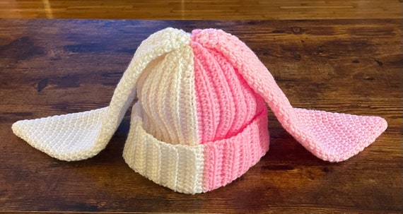 帽子 CROCHET RABBIT BEANIE MOLERFO Bunny Hat Bunny Beanie Crochet Hats Y2k Acccessories