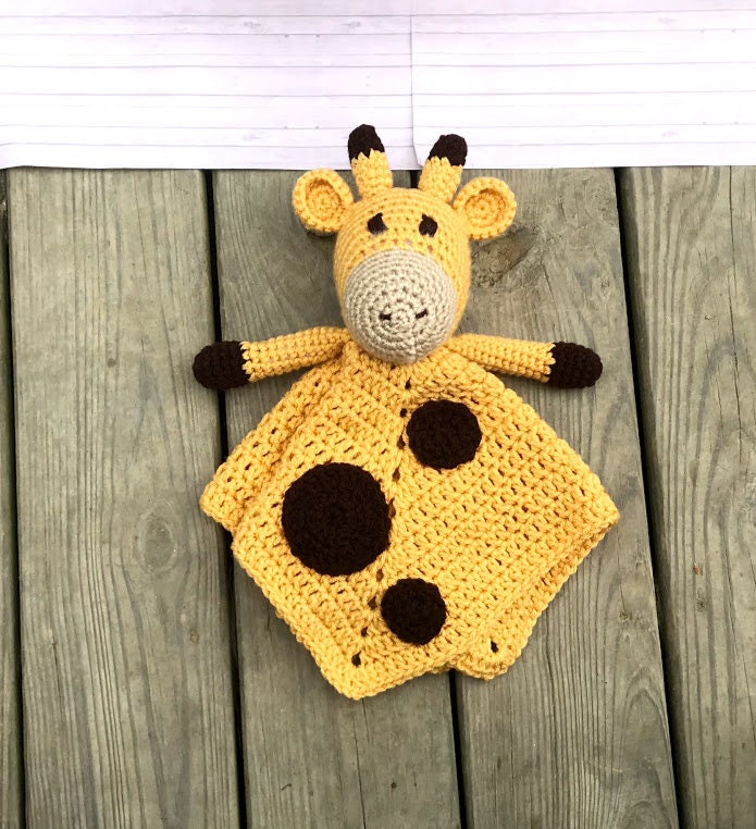 Crochet Giraffe Lovey Security Canada