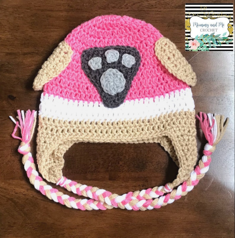 Crochet Skye Paw Patrol Hat Beanie With 