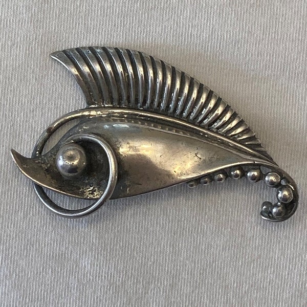 Vintage DANECRAFT Sterling Silver Brooch/Pin-Fish