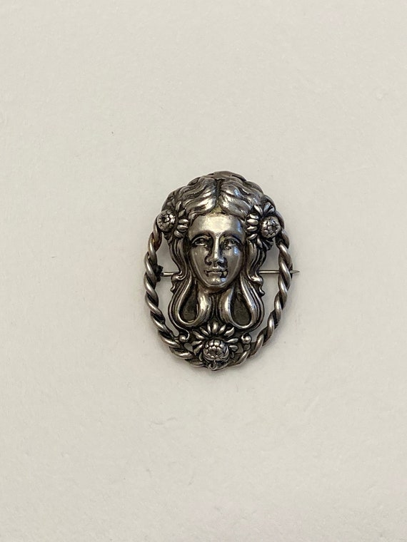 Heavyweight Sterling Silver Pin/Brooch - image 1