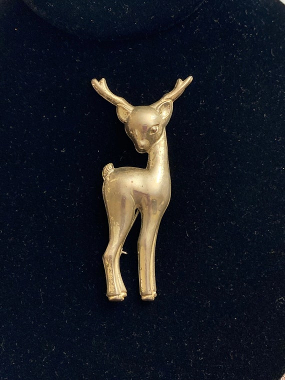Sterling Silver Deer Brooch/Pin
