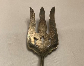 Vintage Serving Fork with Sterling Silver Handle