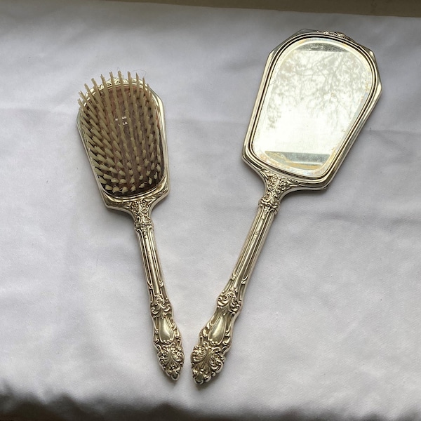 Mirror and Brush Set Etsy