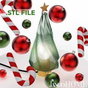 Archivo STL de lámpara de árbol de Navidad impresa en 3D