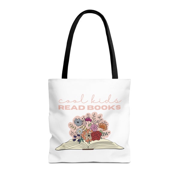 Colorful Cool Kids Read Books Tote Bag - Book Lover Gift