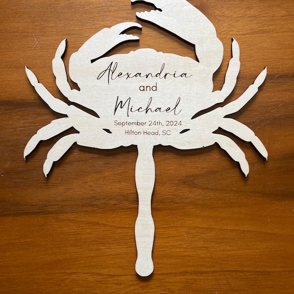 Summer Wedding Personalized Fans - Custom Couple Name Favors for Guests