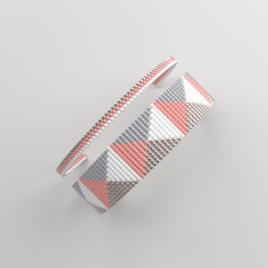loom bracelet pattern,pdf-download,DIY,#056L,cuff bracelet pattern,loom beading pattern,beading tutorial,square stitch,loom