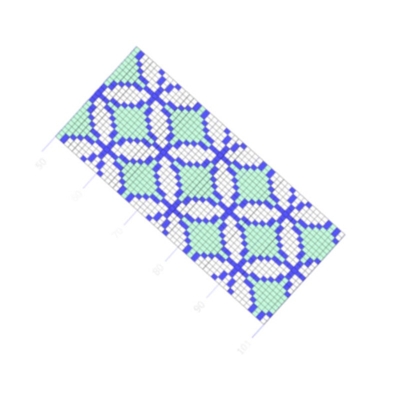 Loom bracelet pattern loom pattern miyuki pattern square Etsy