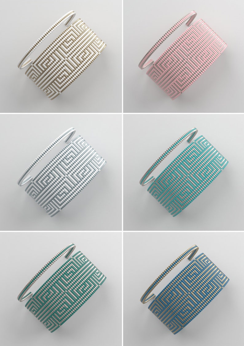 Loom bracelet pattern loom pattern miyuki pattern square Etsy