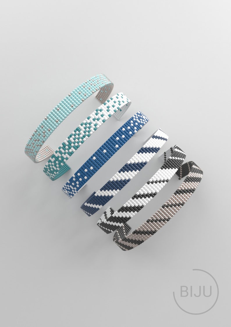 Loom Bracelet Pattern Loom Pattern Miyuki Pattern Square Etsy