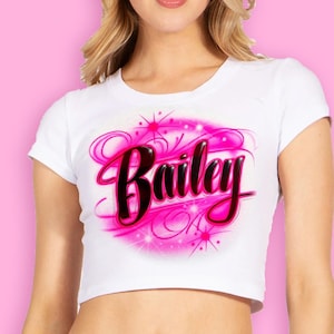 Airbrush Shirt | Airbrush Crop Top|| Custom T Shirt