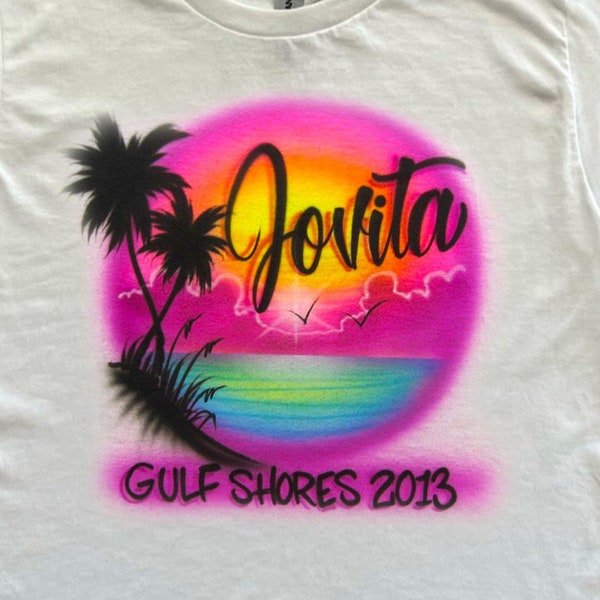 Airbrush Family Vacation Shirt Etsy