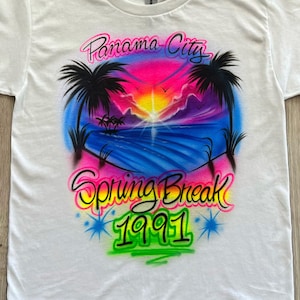 Personalized Airbrush Spring Break Shirt