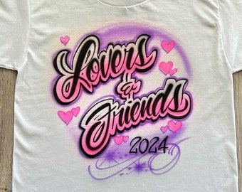 Personalized Airbrush Concert T-Shirt: Custom Festival Fashion