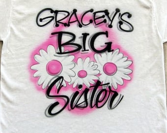 Camiseta de hermana mayor / Camiseta para anunciar el bebé / Camiseta para revelar el embarazo