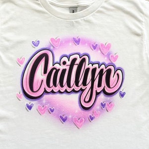 Personalized Airbrush T-shirt | Airbrush Shirt | Airbrush Bralette