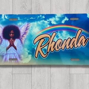 Custom License Plate Car Tag | Personalized License Plate | Airbrush License Plate