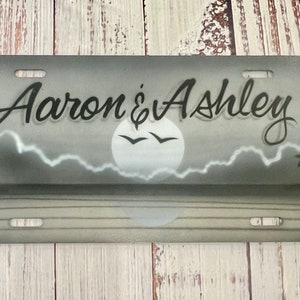 Airbrush License Plate | Custom License Plate  | Personalized License Plate |