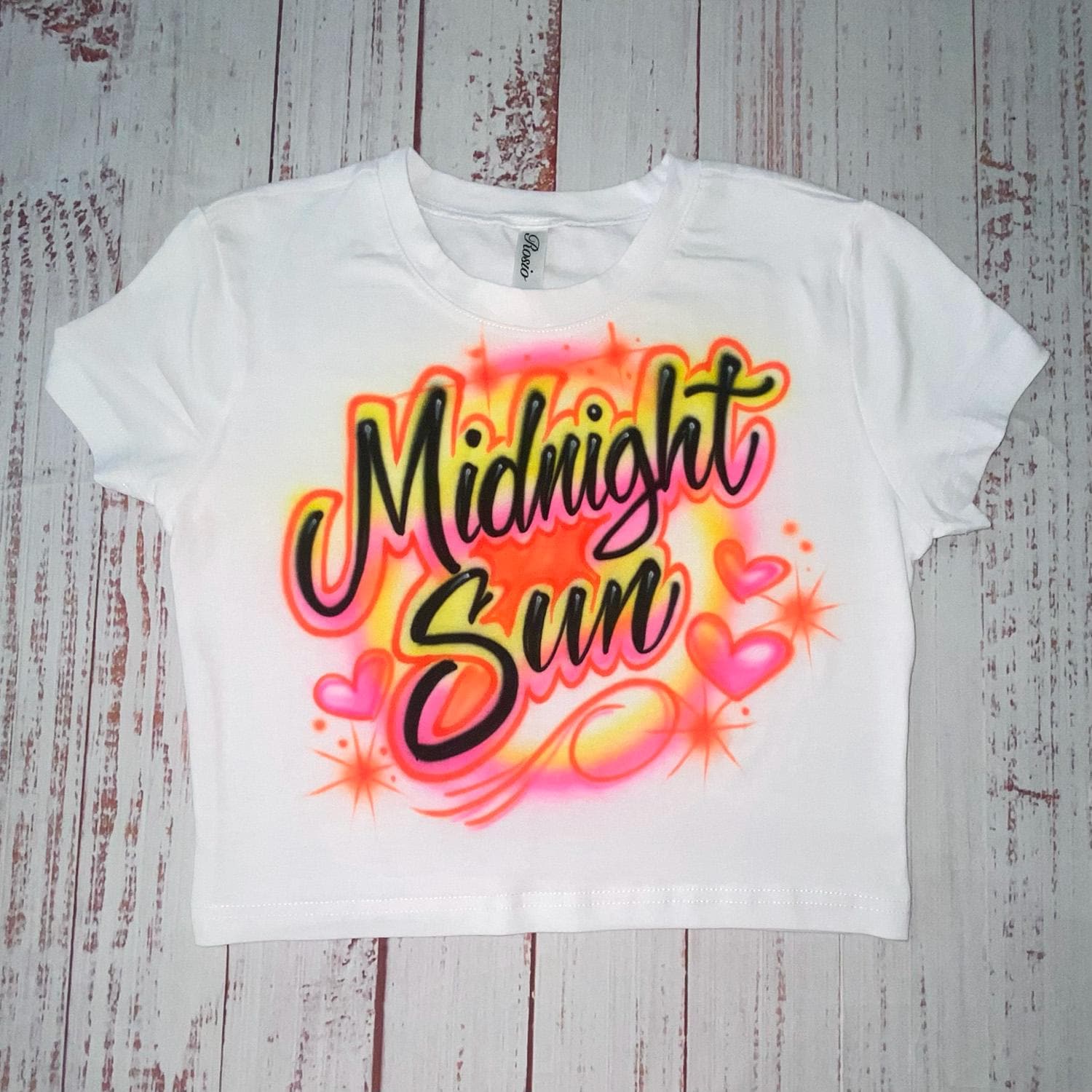 Airbrush Crop Top | Airbrush Hoodie | Airbrush T Shirt - Etsy