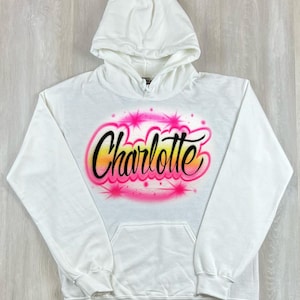 Custom Airbrush Hoodie: Personalized Name Sweatshirt